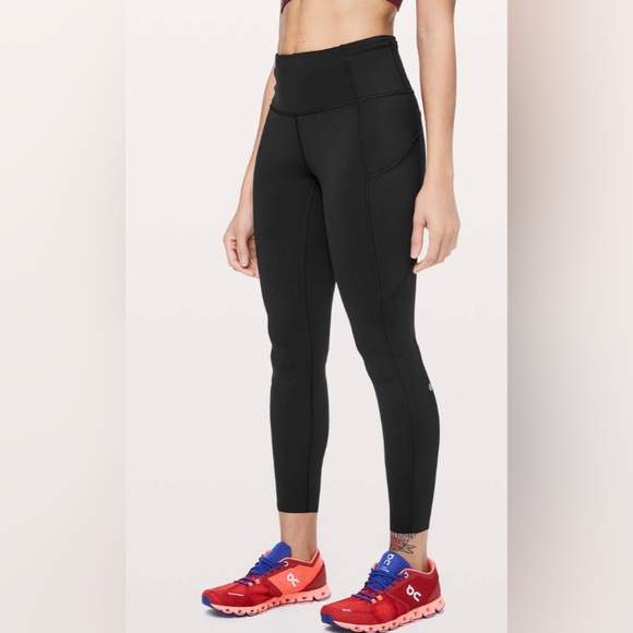 lululemon athletica Pants - lululemon | size 4 black fast and free 7/8 Tight II *Non-Reflective Nulux